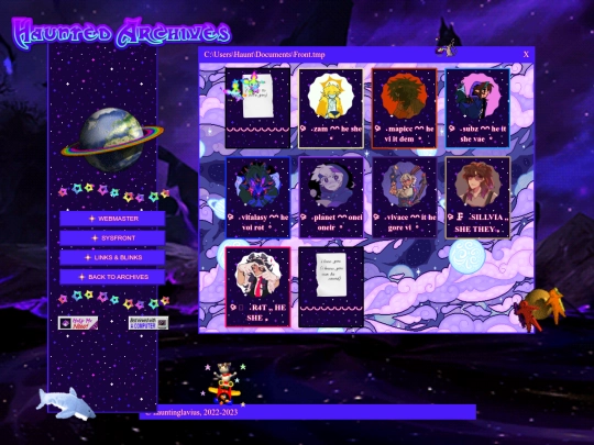 hauntedarchives/front screenshot