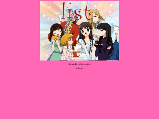 List screenshot
