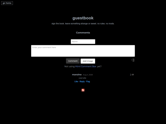 guestbook screenshot