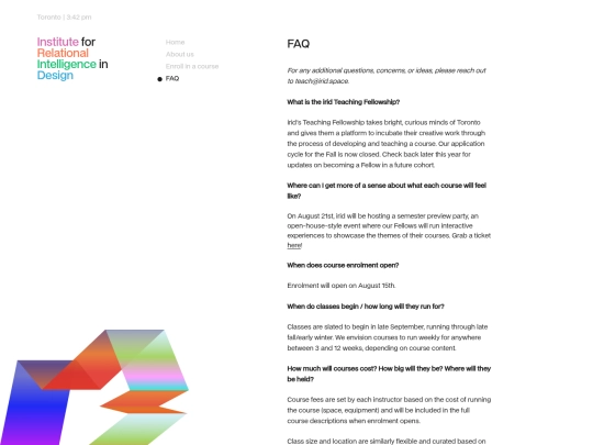 faq screenshot