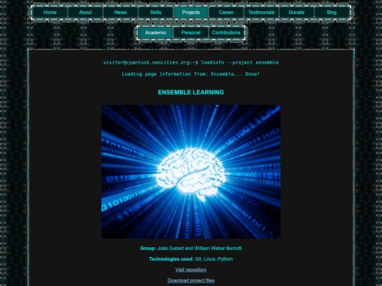 ensemble screenshot
