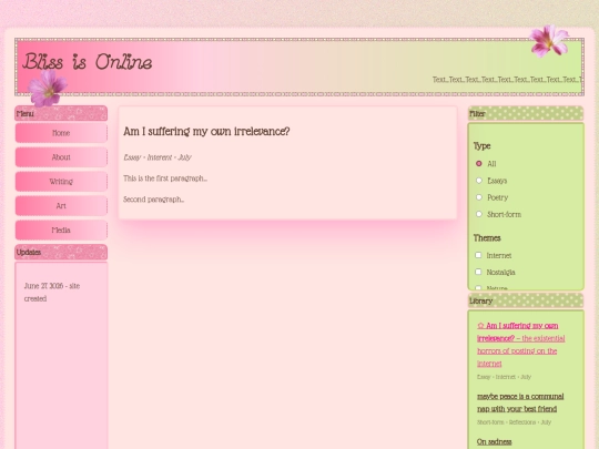 writing screenshot