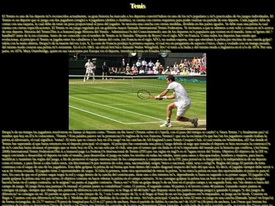 tenis screenshot