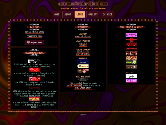 links screenshot