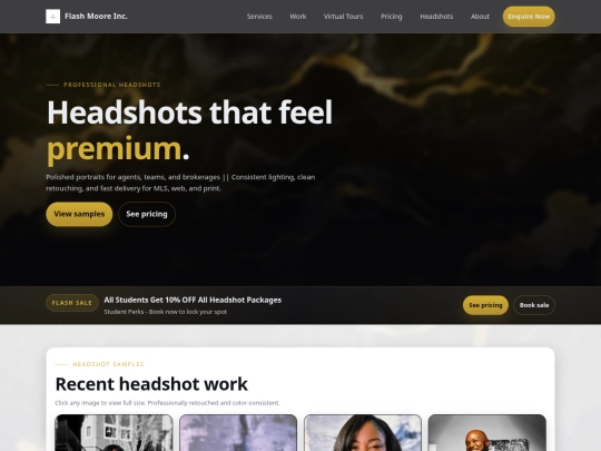 headshots screenshot
