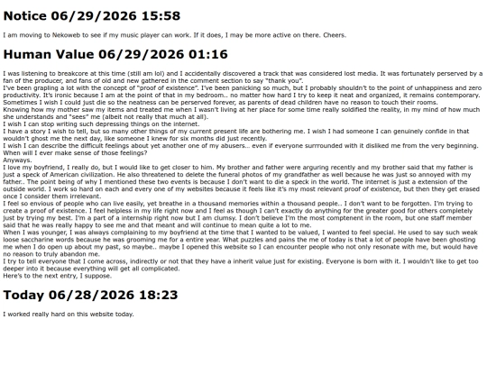 diary screenshot