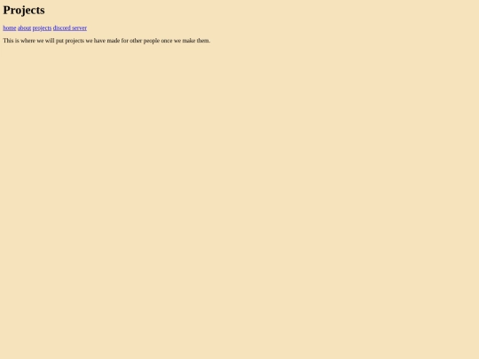 projects screenshot