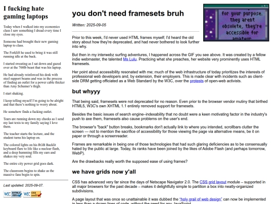 articles/frameset.xhtml screenshot