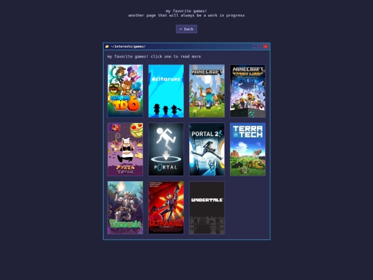 games screenshot