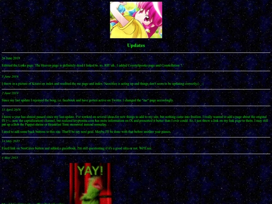 updates screenshot
