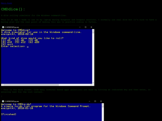finished_projects/cmddice screenshot