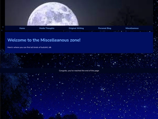 Miscelleanous screenshot
