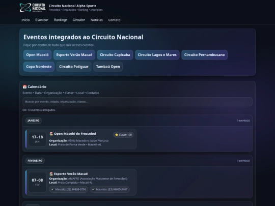 eventos screenshot