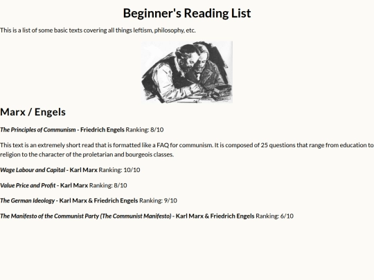 beginnersreadinglist screenshot