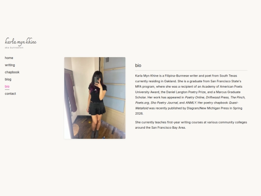 bio screenshot