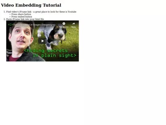 Unit-5/Embed-Tutorial screenshot
