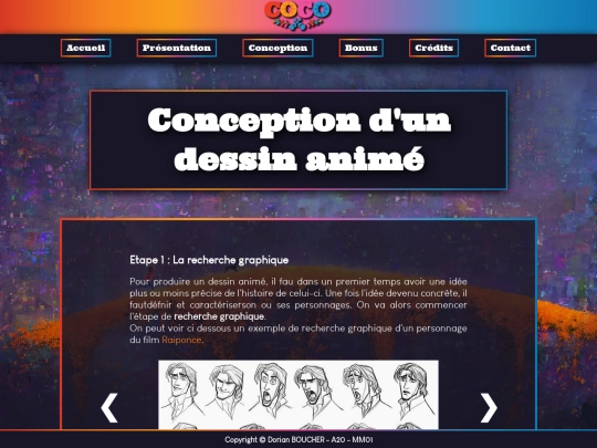 page/conception screenshot