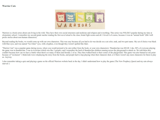 misc/childhood/story/warriors screenshot