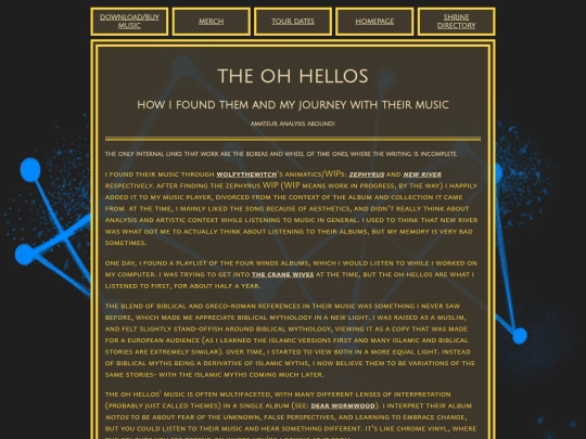 shrines/the_oh_hellos screenshot