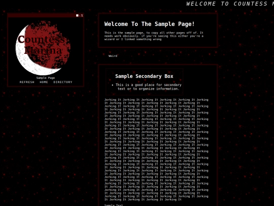 samplepage screenshot