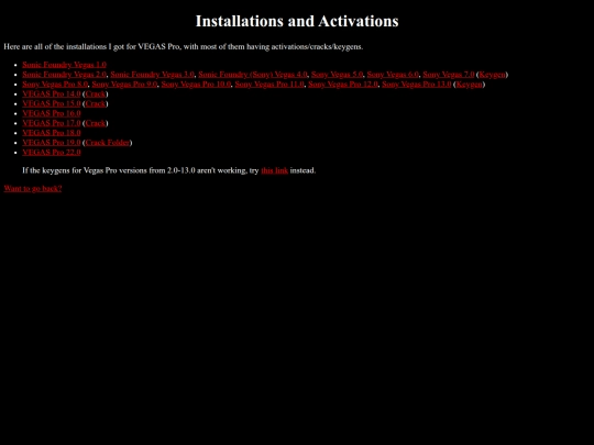 installations screenshot