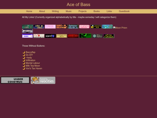 links screenshot