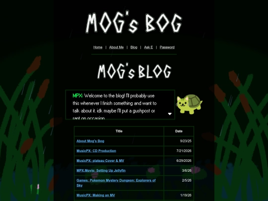 blog screenshot