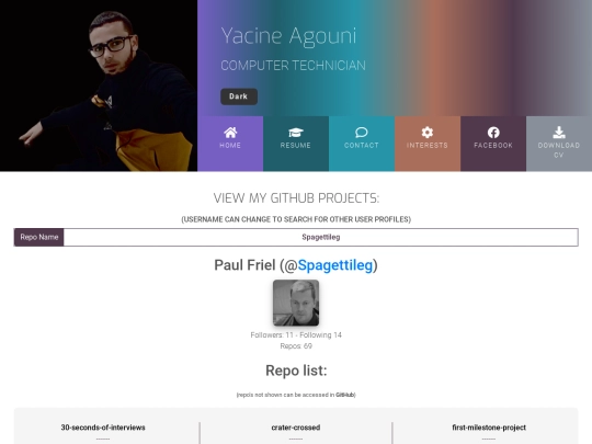 github screenshot