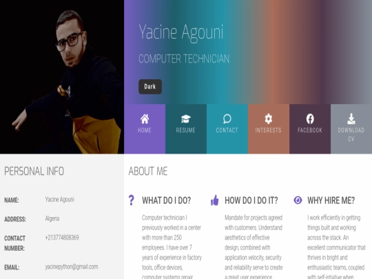 index screenshot