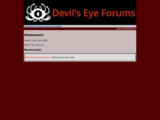 devils-eye-forum/users/Shaaaaawn screenshot