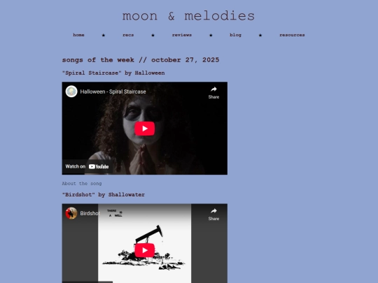 blog/songs-of-the-week-oct-27-2025 screenshot