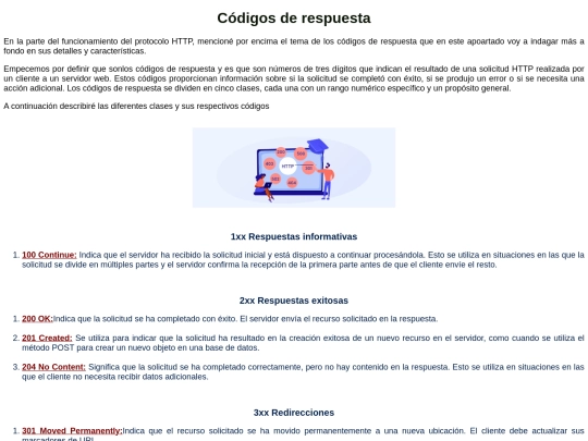 CodigosRespuetaHTTP screenshot