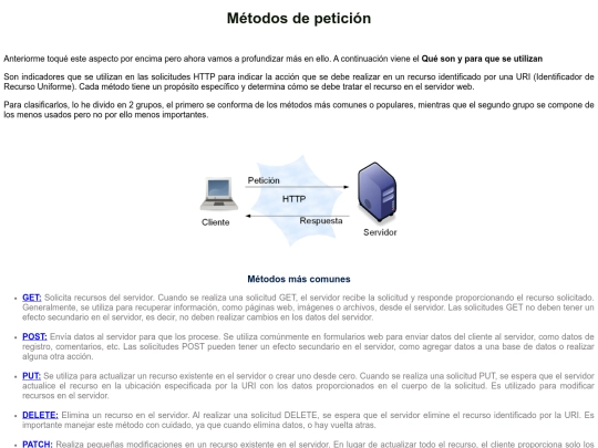 MetodosHTTP screenshot