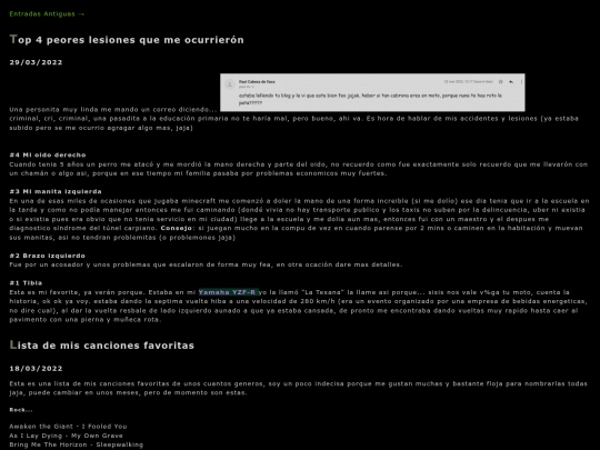 views/marzoBlog screenshot