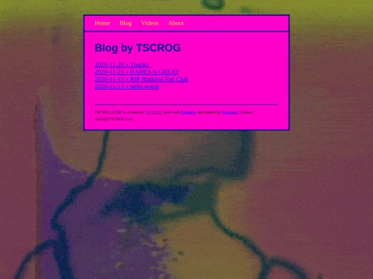 blog screenshot