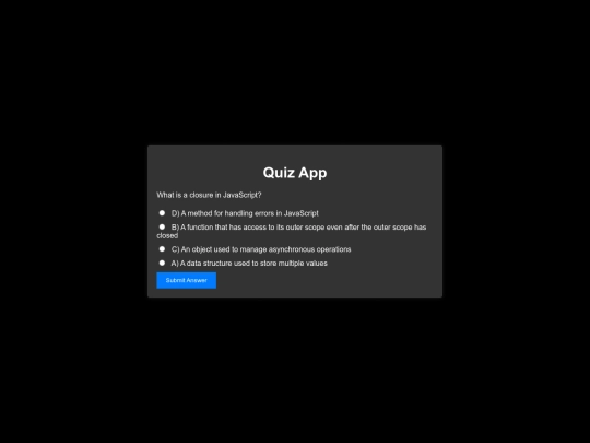 javascriptquiz5 screenshot