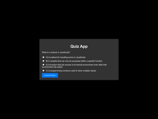 javascriptquiz7 screenshot