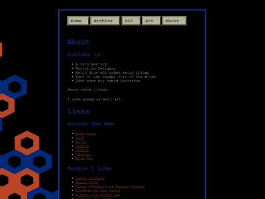 Blog/about screenshot