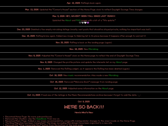 home/changelog screenshot