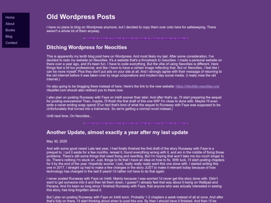 blog/wordpress screenshot