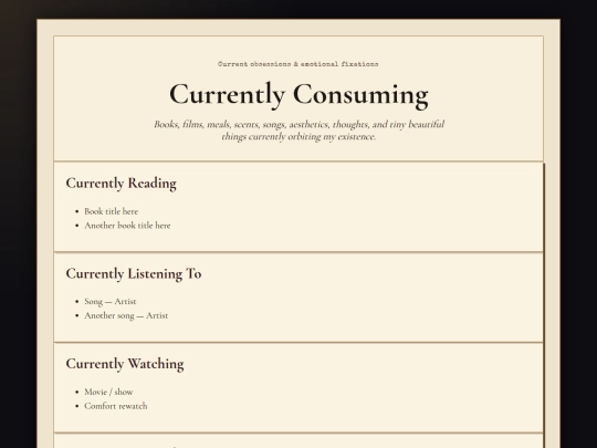 currently-consuming screenshot