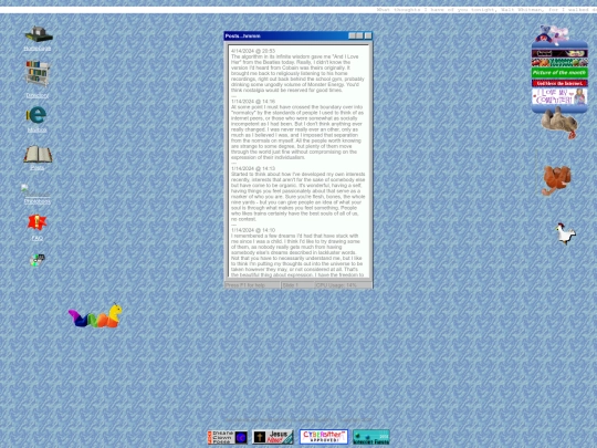 posts screenshot