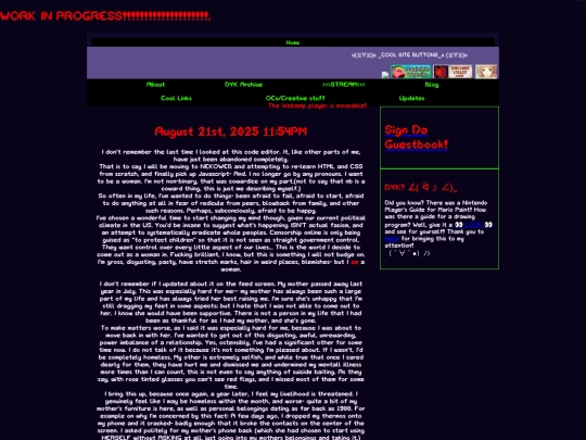 Blog screenshot