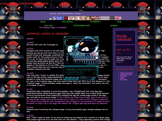 updates screenshot