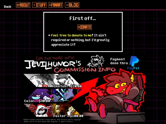 commissions screenshot