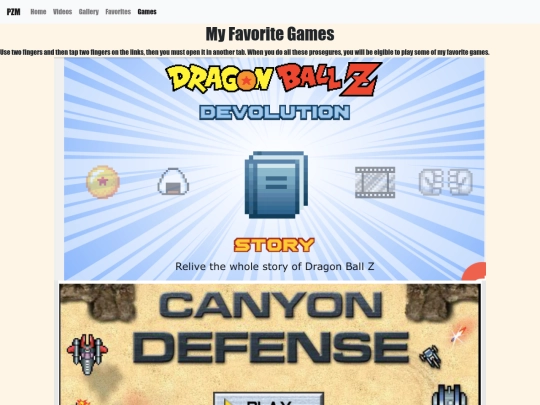 games screenshot