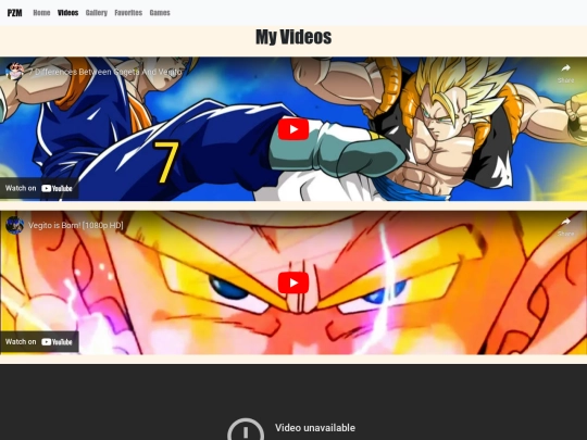 videos screenshot