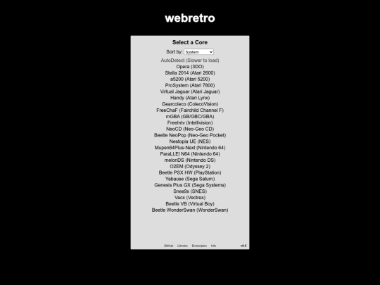 Games/webretro screenshot