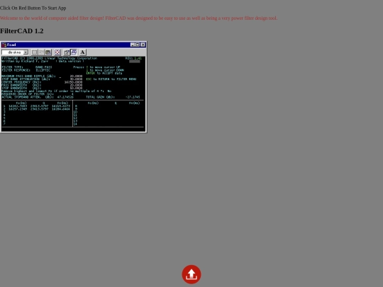 dos/FilterCAD screenshot