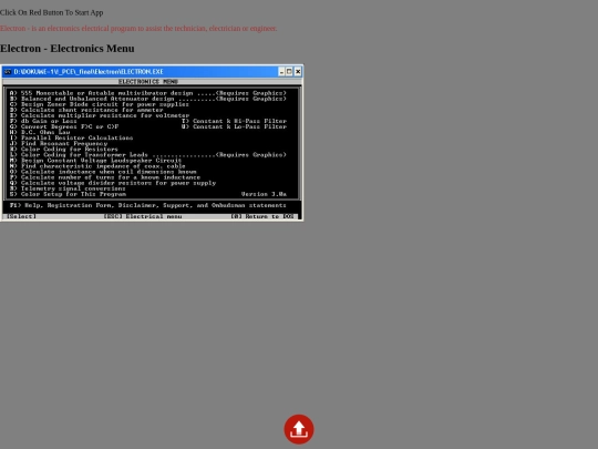 dos/electron screenshot
